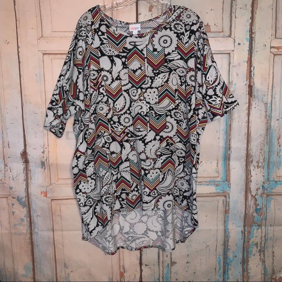LuLaRoe arrow shirt TUNIC size XL EUC - Picture 3 of 10